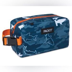 Packit Blue Camouflage shark snack bag
